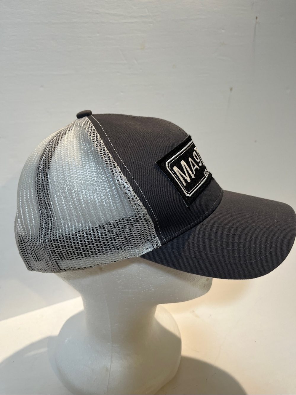 Magnolia Black and White Mesh Logo Trucker Cap - Picture 2 of 5